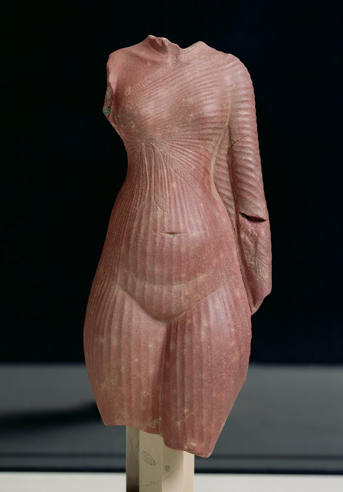 Female torso, probably Queen Nefertiti, Amarna period (1365-1349 BC), New Kingdom by Egyptian 18th Dynasty