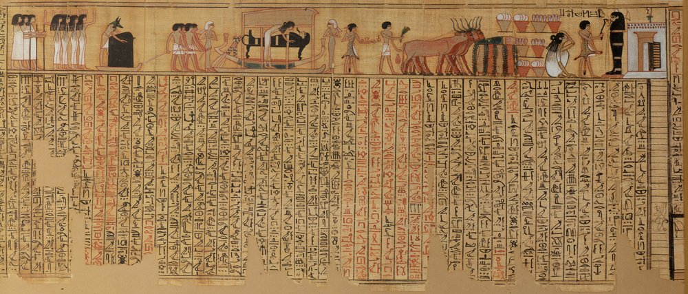 The Spirit of the Deceased Descending into its Tomb from the Book of ...