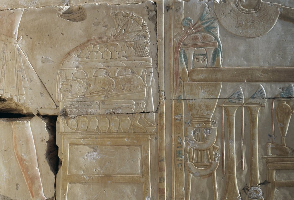 Relief, Temple of Ramses II, Abydos, Egypt, Egyptian Civilization, New ...