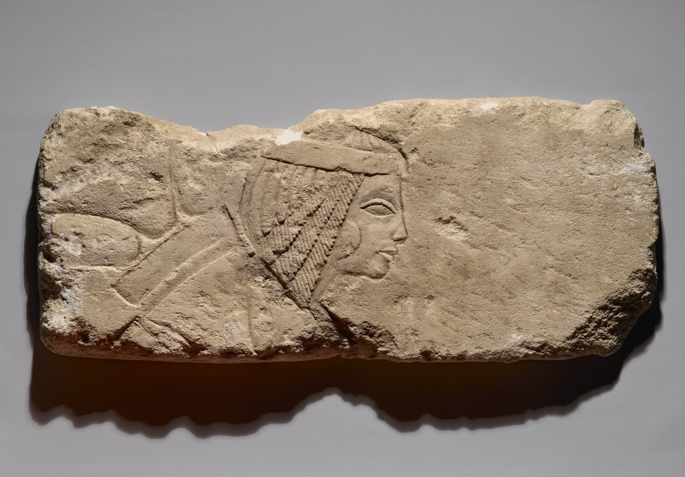 Relief of a Woman, possibly from Tell el-Amarna, New Kingdom, c.1353 ...