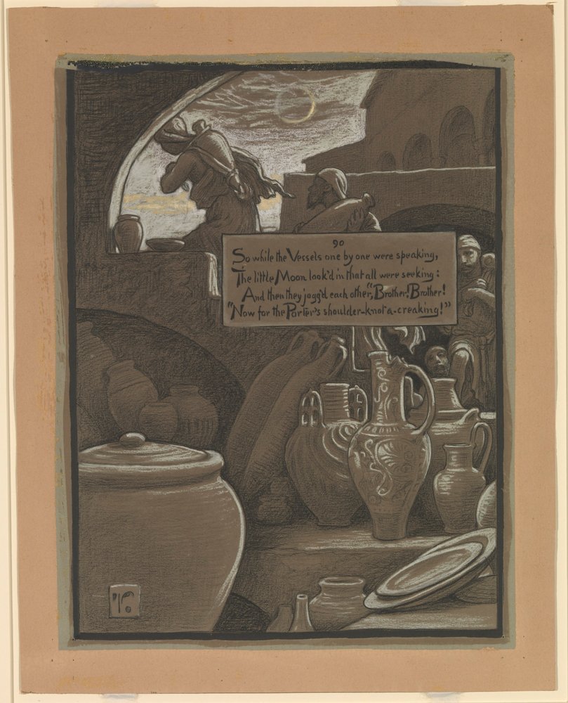 (Illustration for Rubáiyát of Omar Khayyám) The End of Ramazan by Elihu Vedder