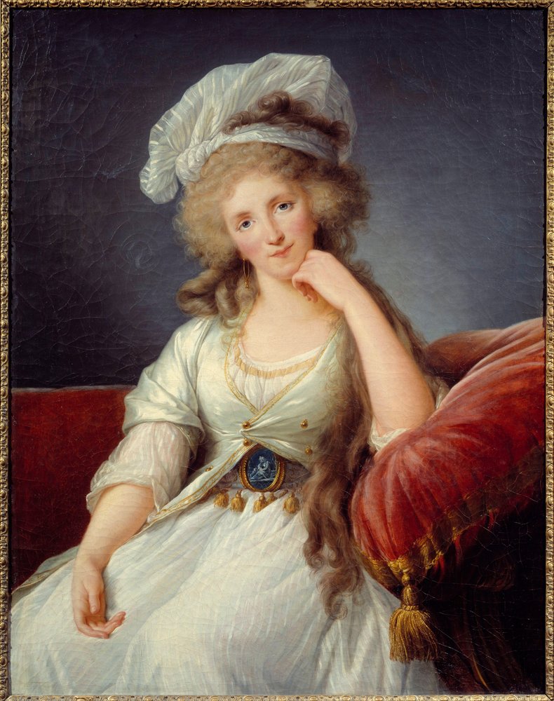 Portrait of the Duchess of Orleans, Louise de Bourbon Penthievre by Elisabeth Louise Vigee-Lebrun