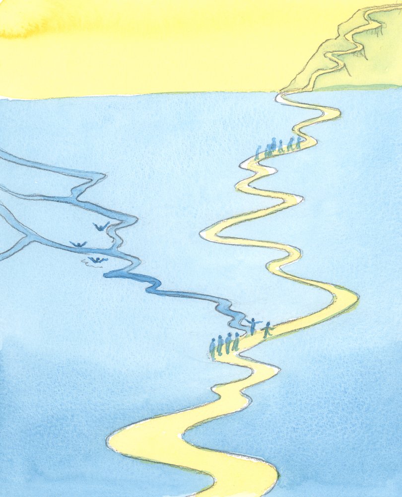 We are all on a journey, past great swamps and quicksands, 2003 by Elizabeth Wang