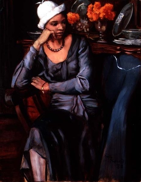 Black Woman with a Cloche Hat by Emile Bernard