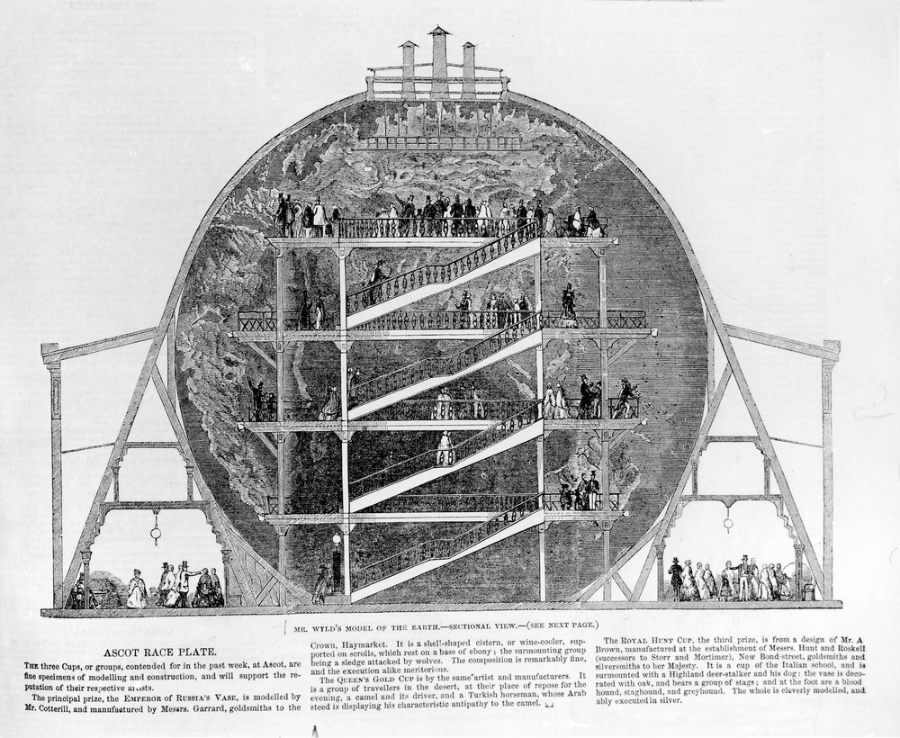 Wyld's Model of the Earth by English School
