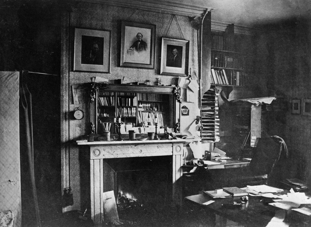 Charles Darwin's study at Down House by English Photographer