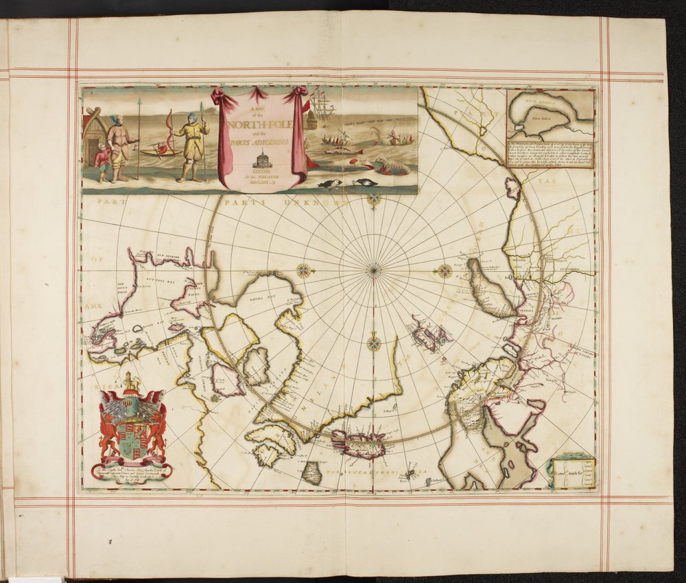 A map of the North Pole and parts adjoining, from 'The English Atlas'