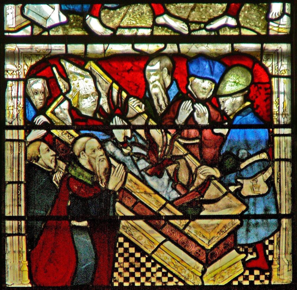 Window W5 depicting a scene from the life of St William