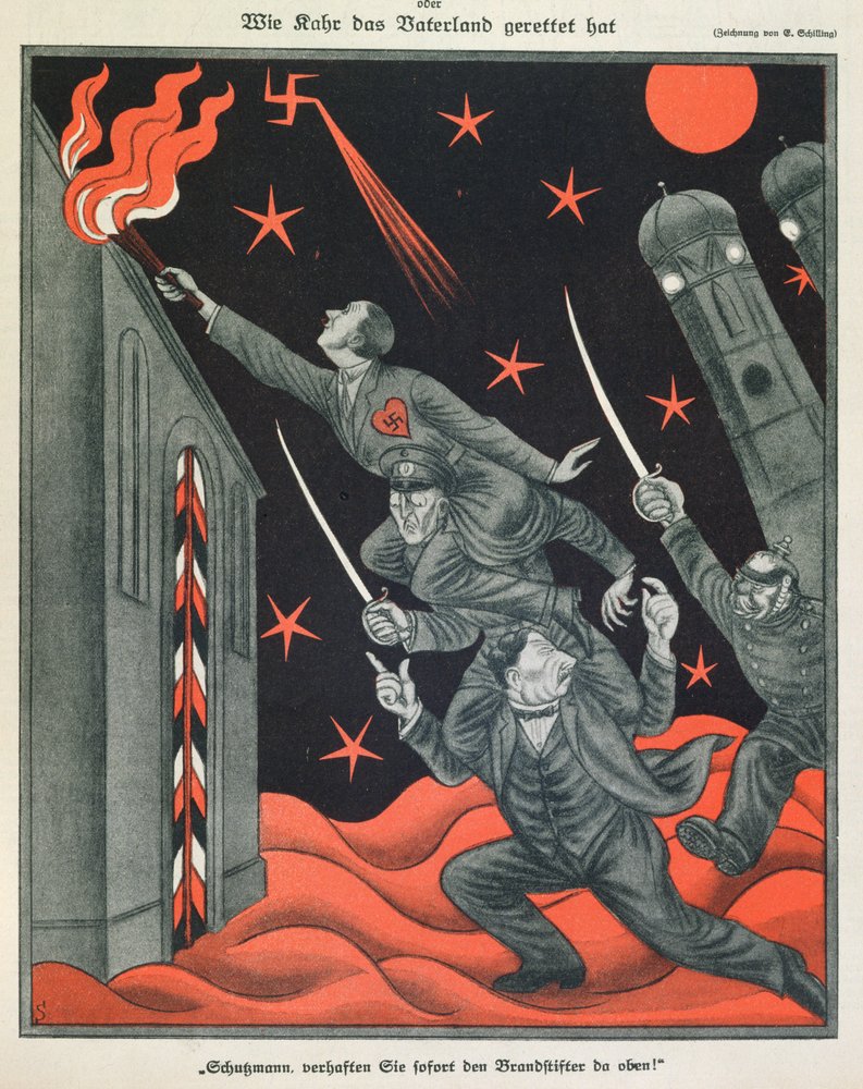 'The Progression of Hitler', illustration from Simplicissimus