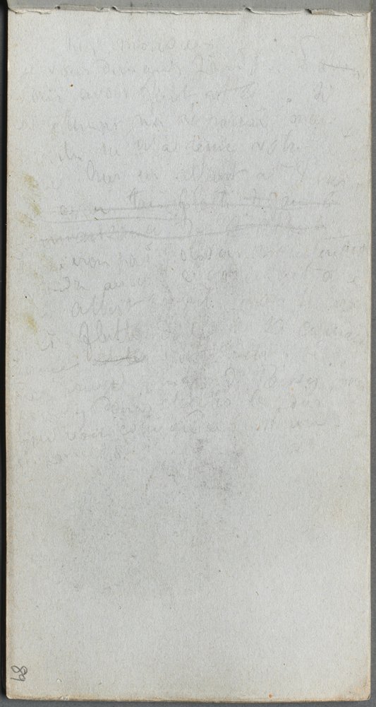 Sketchbook, page 89: Notes by Jean-Louis Ernest Meissonier