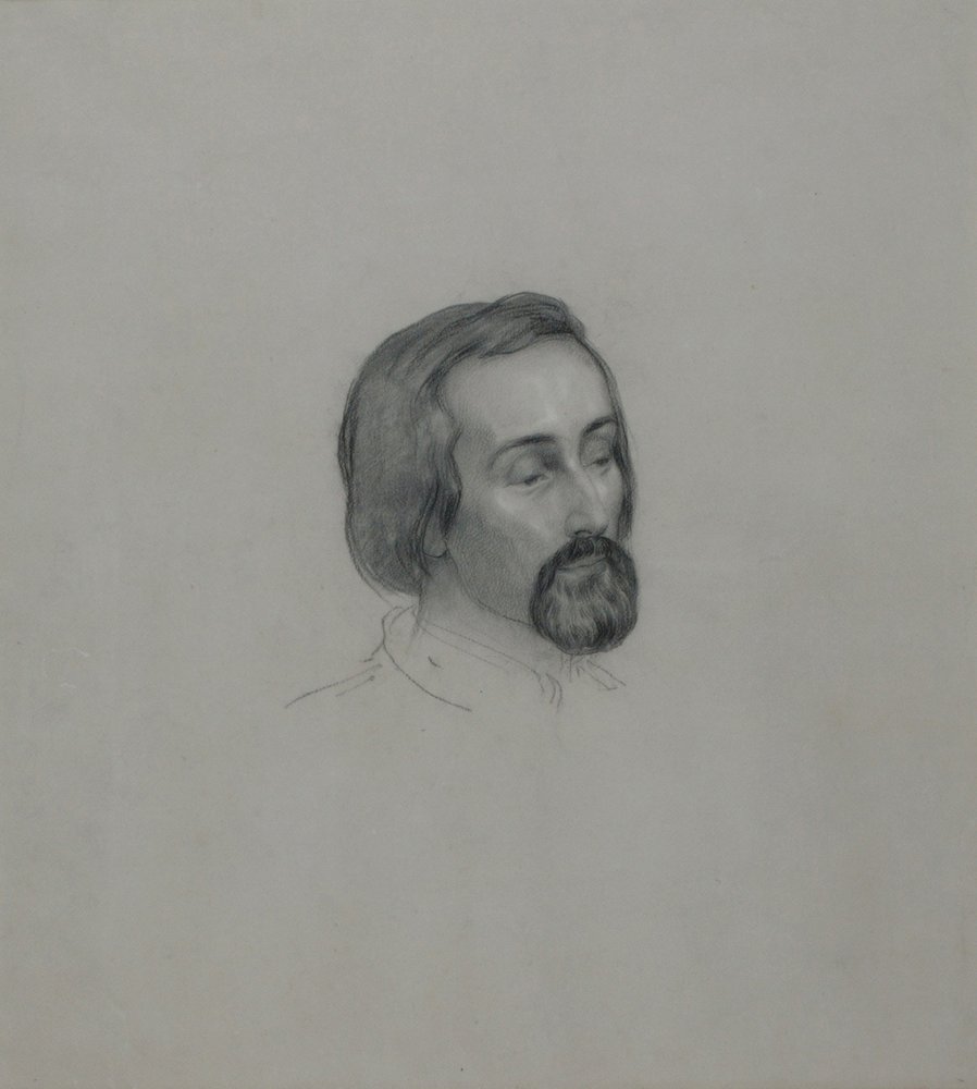Portrait of the poet Heinrich Heine by Ernst Benedikt Kietz