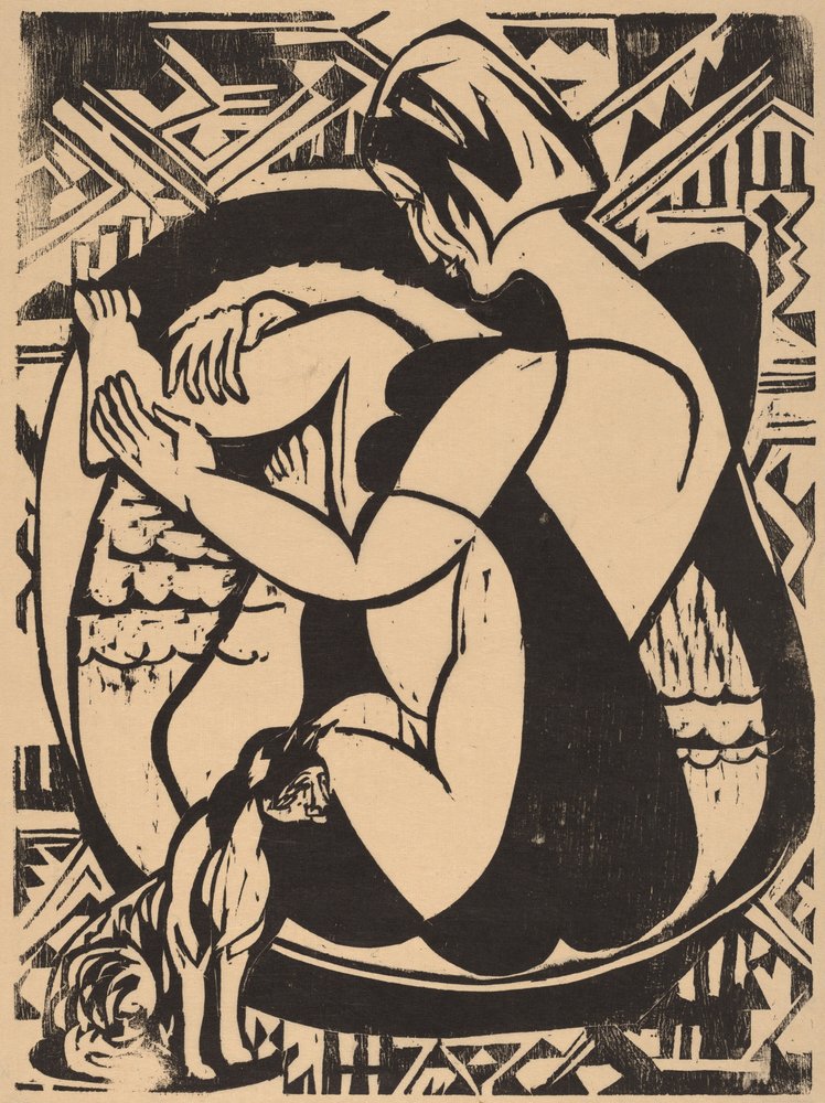 Woman in the Bathtub, 1936 by Ernst Ludwig Kirchner