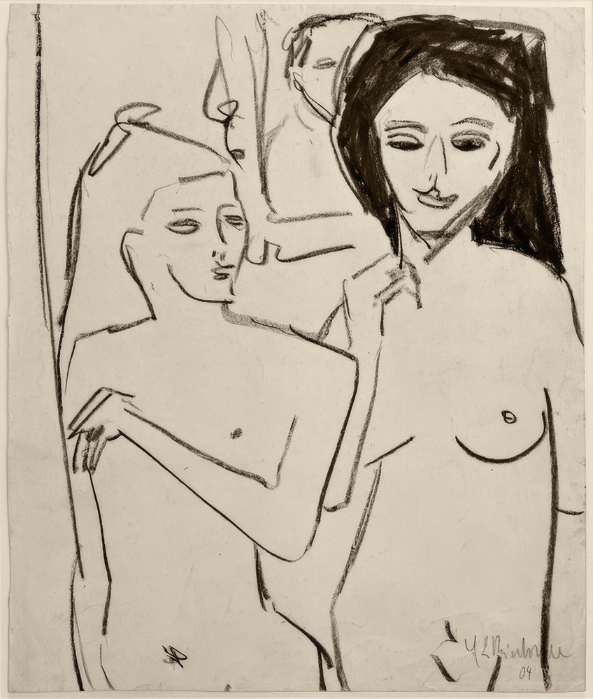 Untitled (Two Nude Girls) by Ernst Ludwig Kirchner