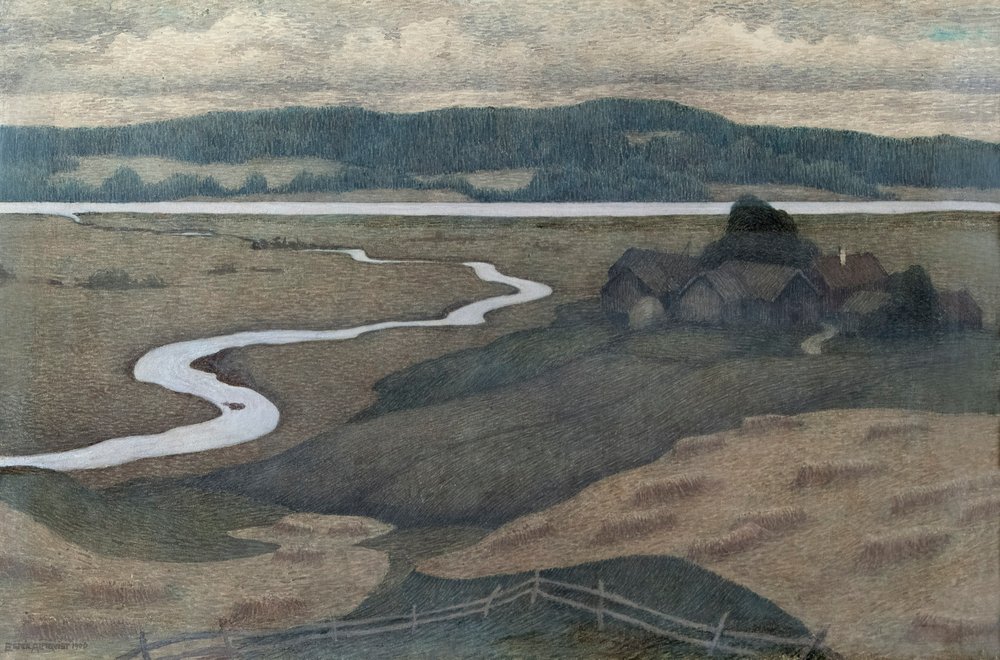 Landscape from Svartådalen by Ester Almqvist