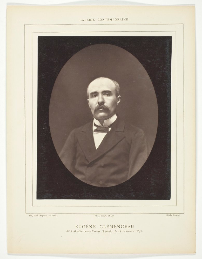 Eugène Clémenceau by Etienne Carjat