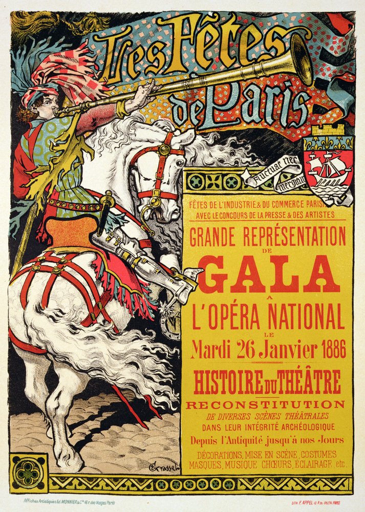 Reproduction of a poster advertising the 