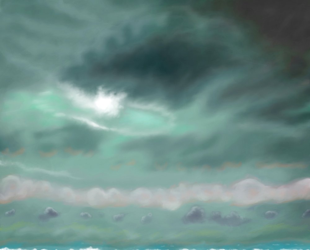 Sky Study by Evan Sklar: Highest-quality art reproduction