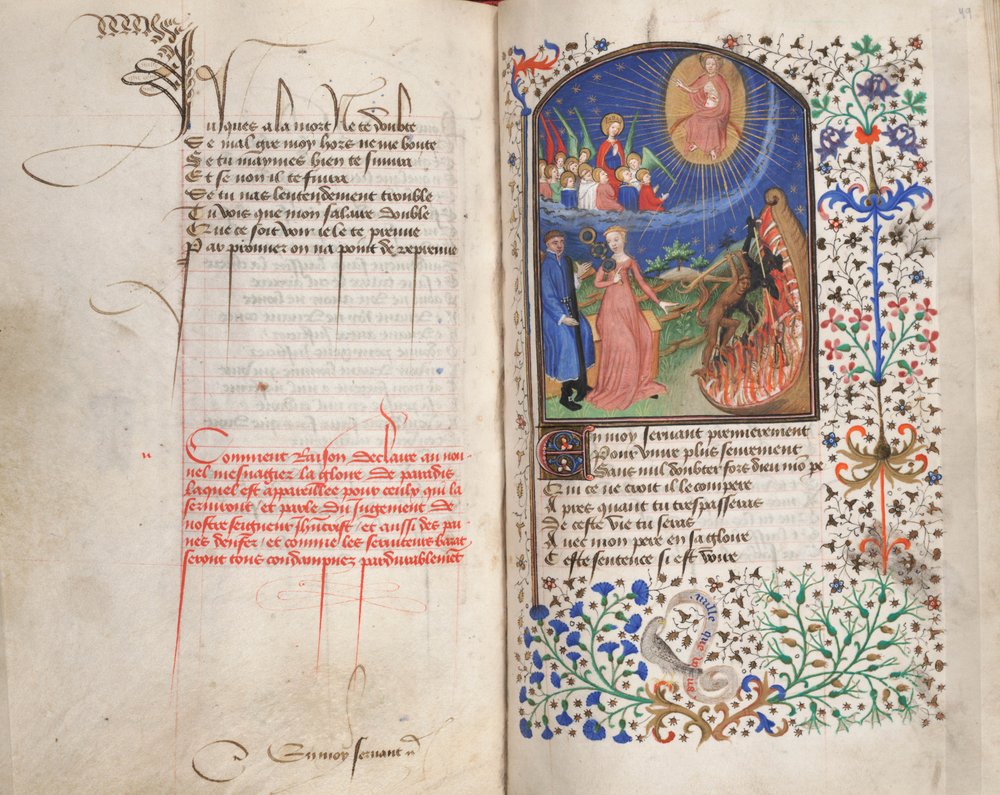 The Way of Poverty or of Wealth, c.1425-50 by Fastolf Master