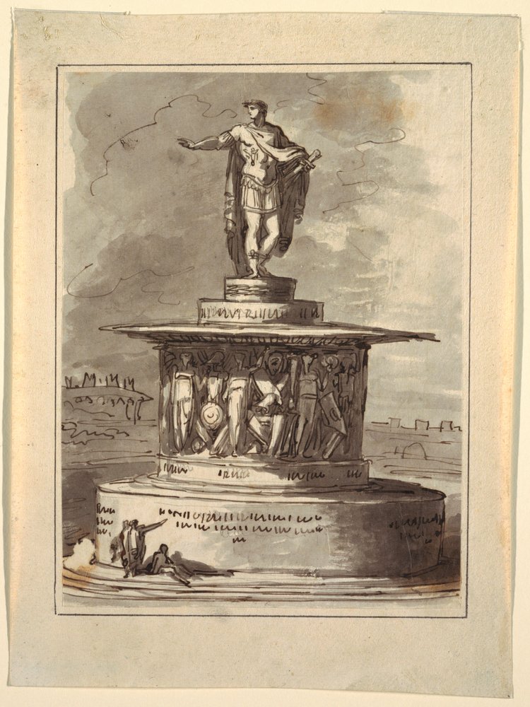 Project for a Monument for Foro Bonaparte, Milan, 1800, 1810–20 by Felice Giani
