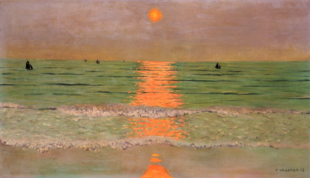 Sunset by Felix Edouard Vallotton