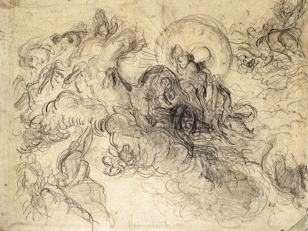 Apollo Slays Python by Ferdinand Victor Eugene Delacroix