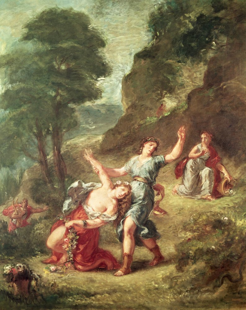 Orpheus and Eurydice, Spring from a Series of the Four Seasons, 1862 by Ferdinand Victor Eugene Delacroix