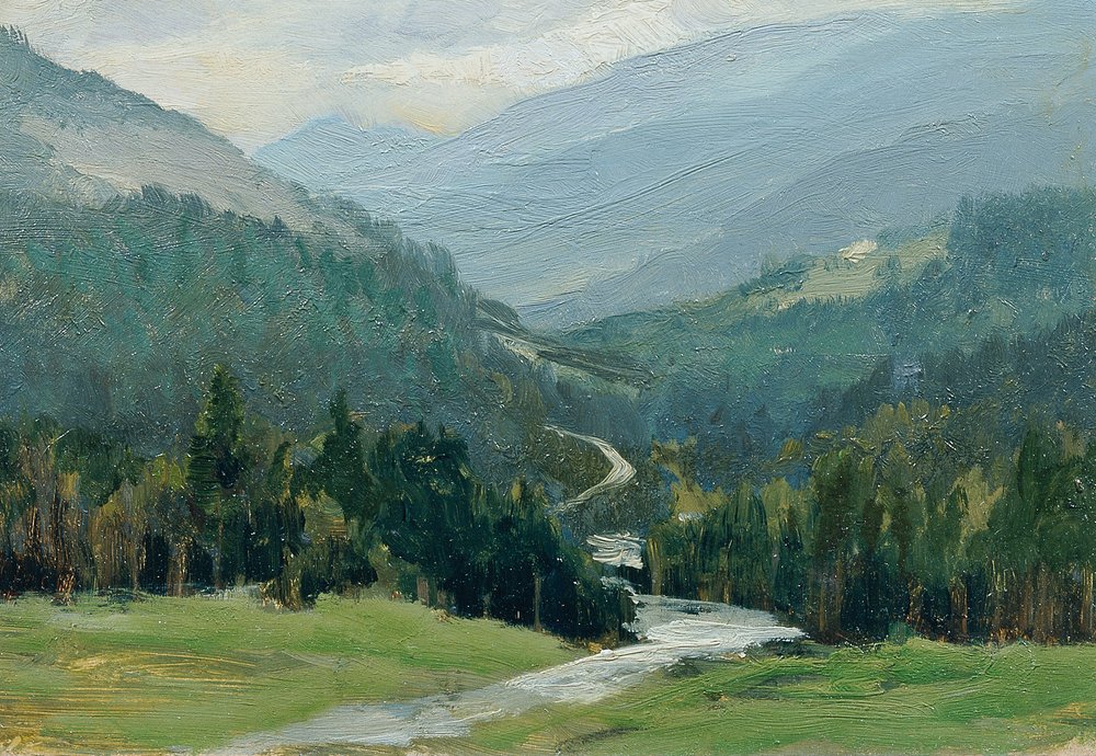 Ore Mountains (from the Portfolio '16 Views of Czech Landscapes') by Ferdinand Engelmuller