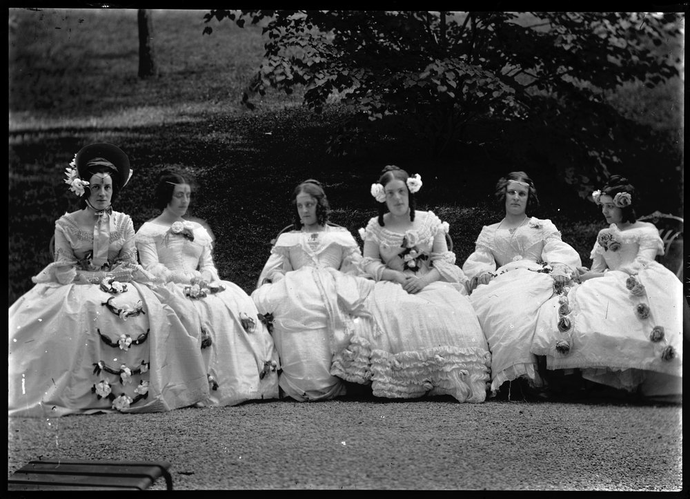 Young Women at Garden Party in the Home Wittgenstein by Ferdinand Schmutzer