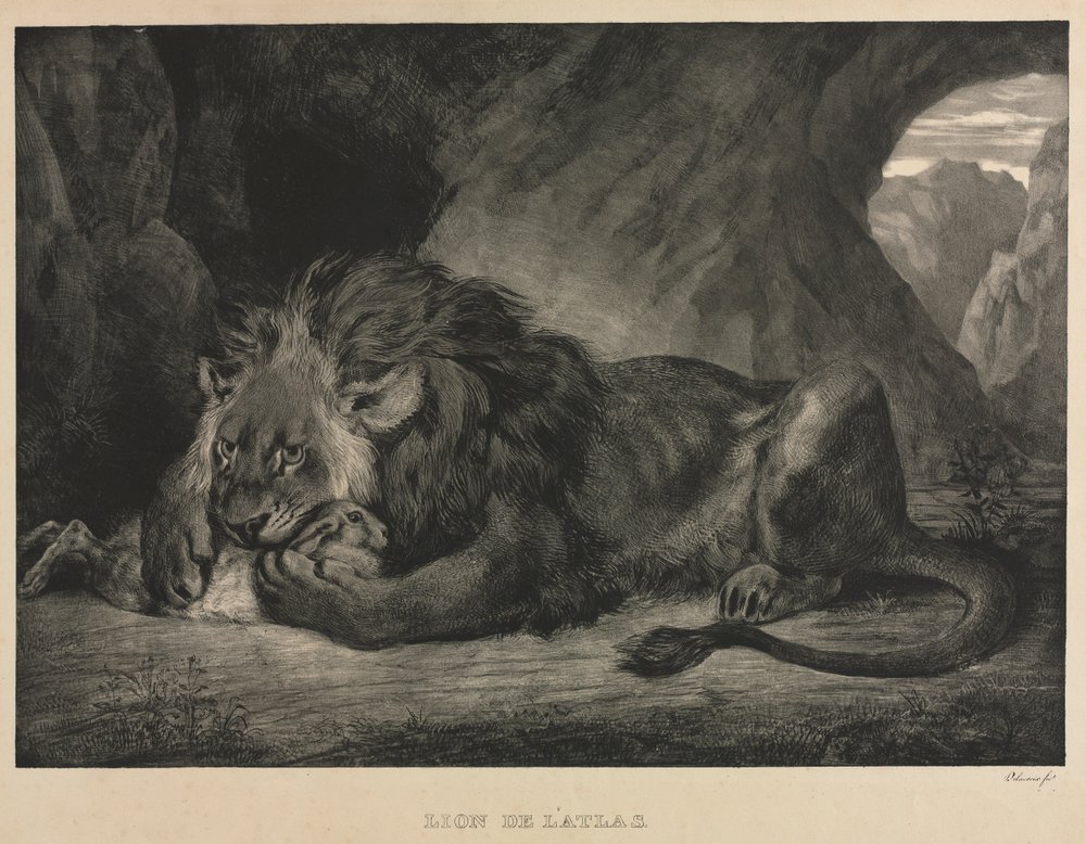 Lion of the Atlas, 1829 by Ferdinand Victor Eugene Delacroix