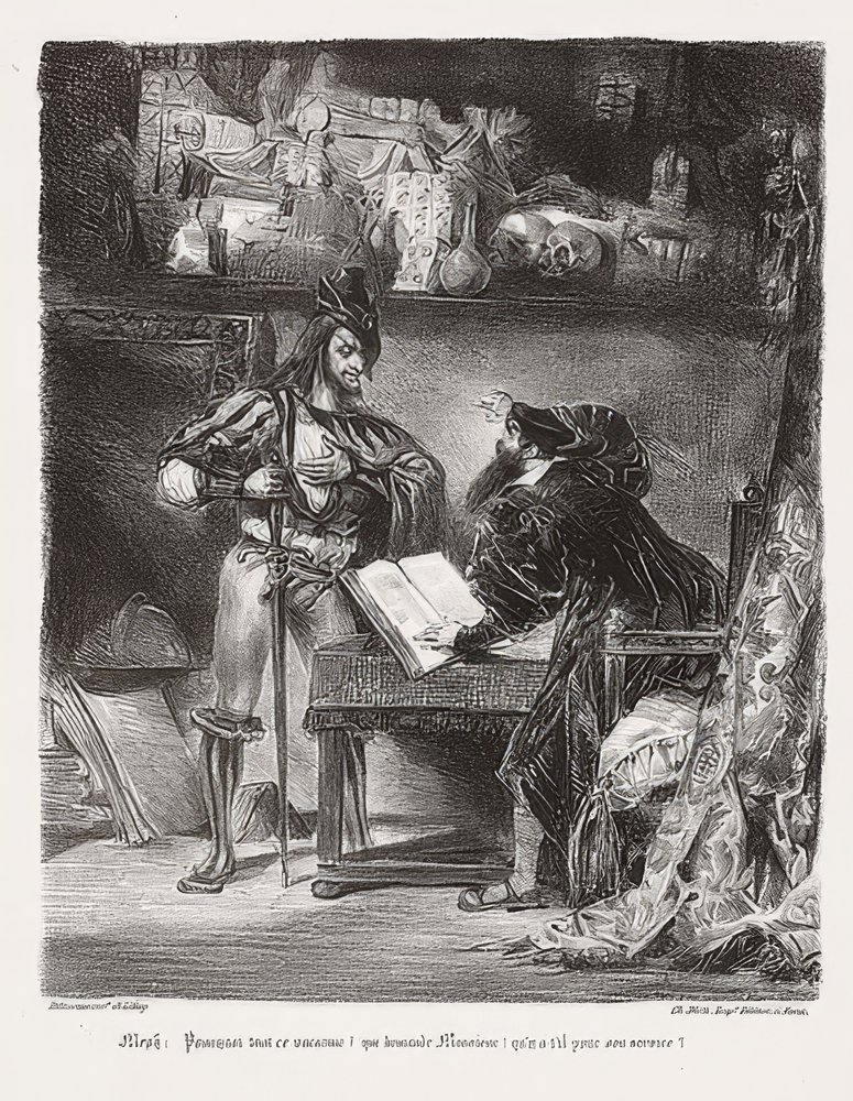 Mephistopheles Appearing to Faust