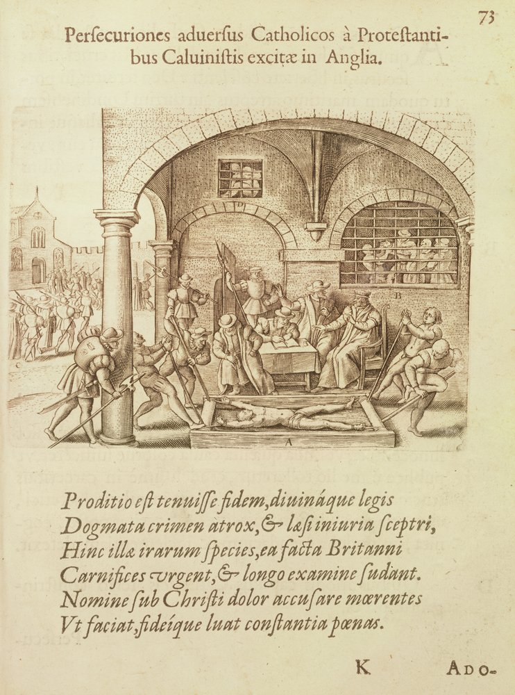 The Persecution of English Catholics by Calvinist Protestants by Flemish School