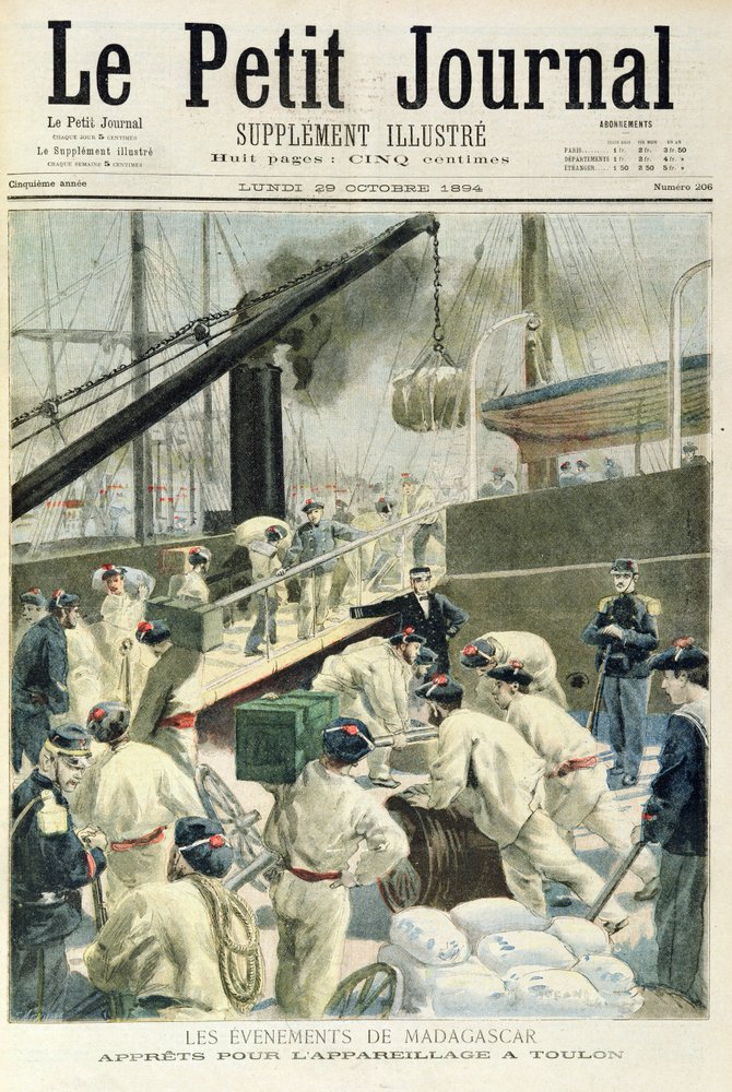 Front page of the illustrated supplement of ’Le Petit Journal’, 29th October 1894 by Fortune Louis Meaulle