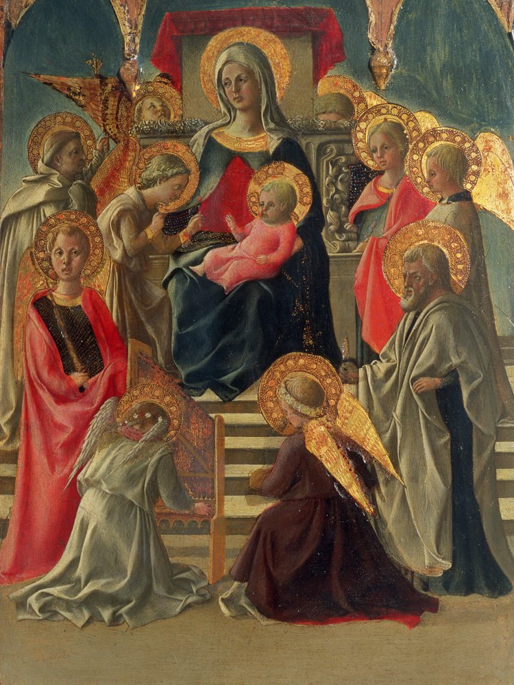 Madonna and Child enthroned with Angels and Saints by Fra Filippo Lippi