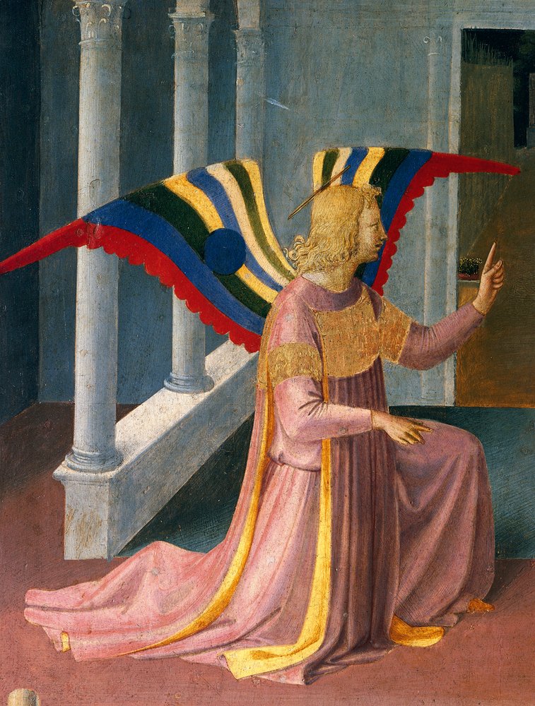 Inset Depicting the Annunciation, Panel from the Armadio degli Argenti (Silver Chest) with Life of Jesus by Fra (c.1387-1455) Angelico