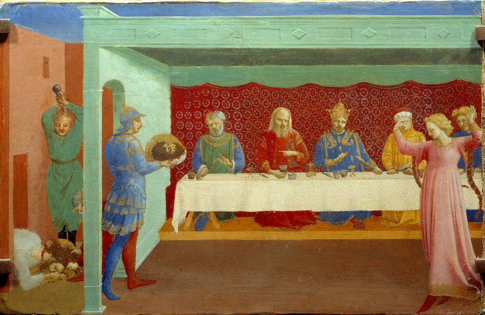 The decollation of Saint John the Baptist at the banquet of Herode Antipas