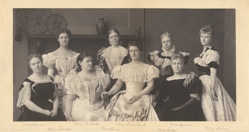 (Mrs. Grover Cleveland and the Wives of Members of President Grover Cleveland