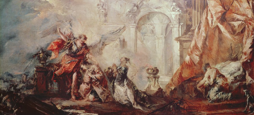 The Marriage of Tobias (detail) by Francesco Guardi