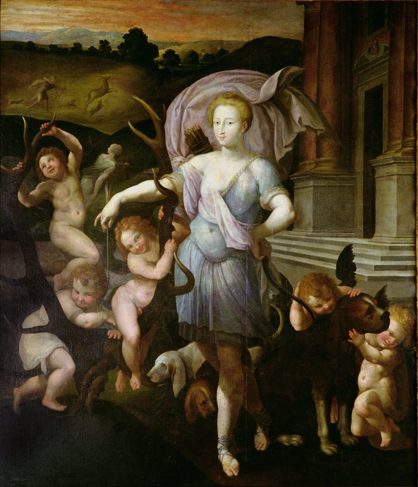 Allegorical portrait of Diane de Poitiers (1499-1566), 1556 by Francesco Primaticcio