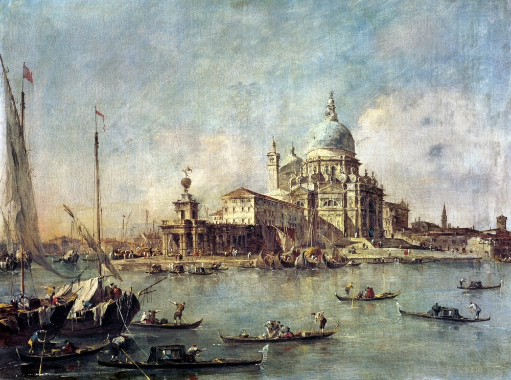 Venice, The Punta della Dogana with Santa Maria della Salute, c. 1770 by Francesco Guardi