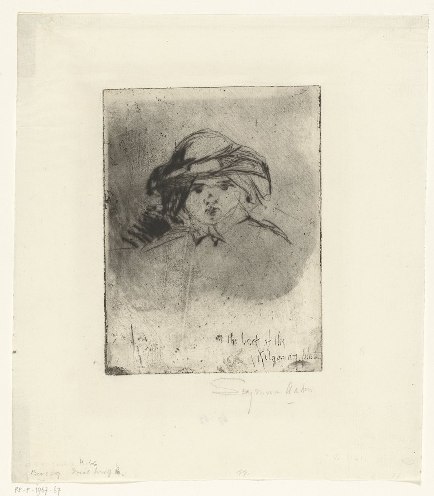 Head of a Girl by Francis Seymour Haden (Sir)