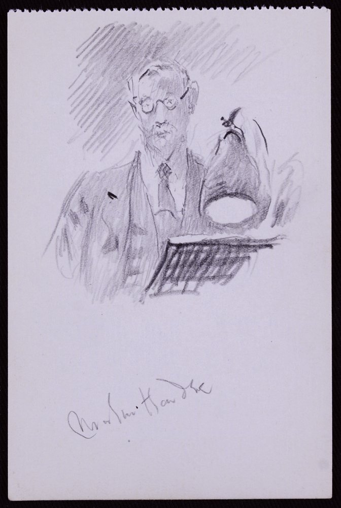 Portrait of Martin Hardie by Francis Wilfred Lawson