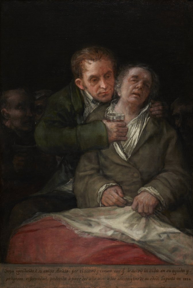 Self-Portrait with Dr. Arrieta, 1820 by Francisco de Goya