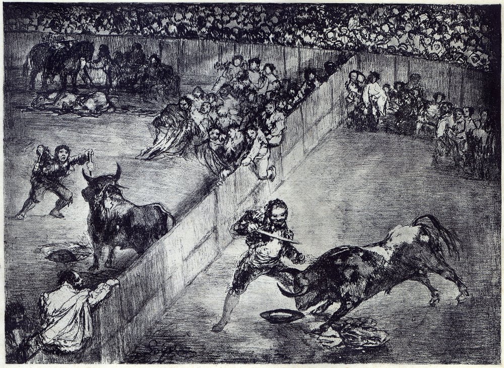 Plaza Partida - Part of a Series of 4 Bullfighting, Known as the 'Bulls ...
