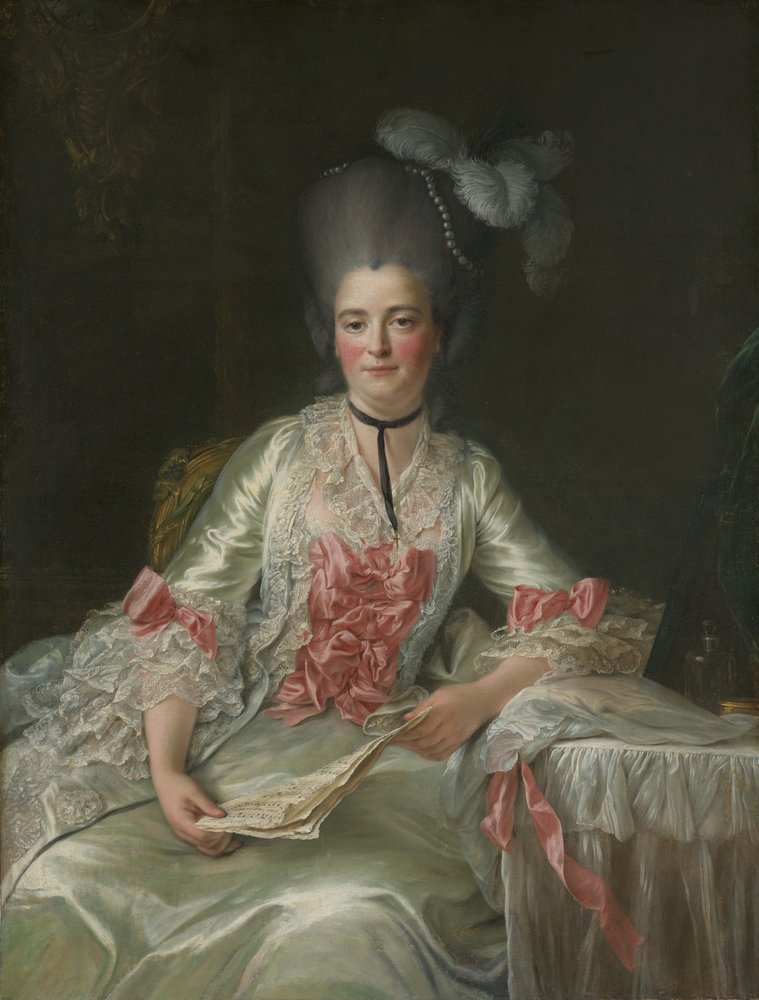 Marie Rinteau, Called Mademoiselle de Verrières by Francois-Hubert Drouais