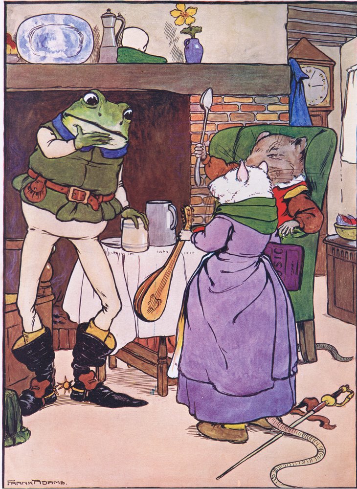 Pray Mistress Mouse Will You Give Us a Song, Illustration from 'The ...