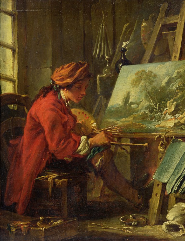 The Painter in his Studio by François Boucher