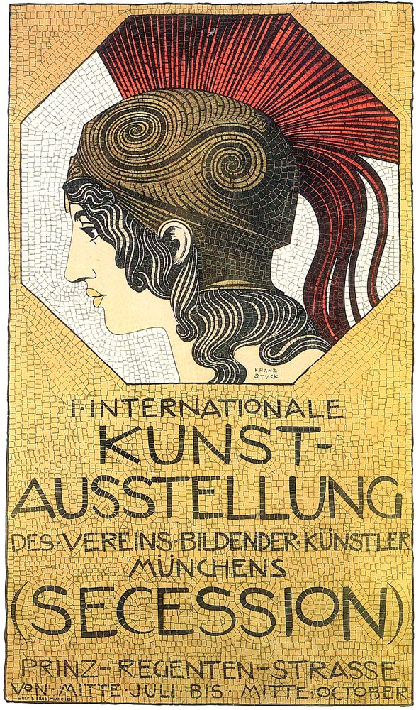 Poster for the First International Exhibition of Art, Secession, 1893