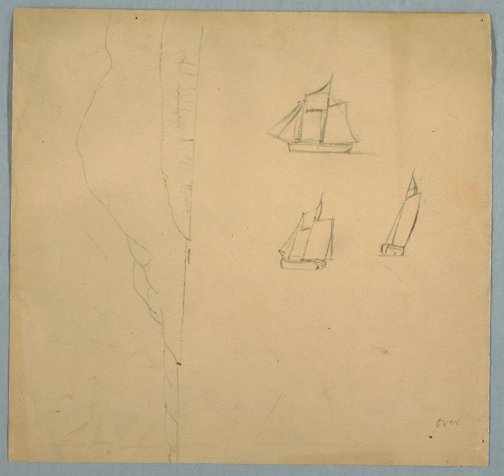 Studies of Landscape and Ships, 1850–51