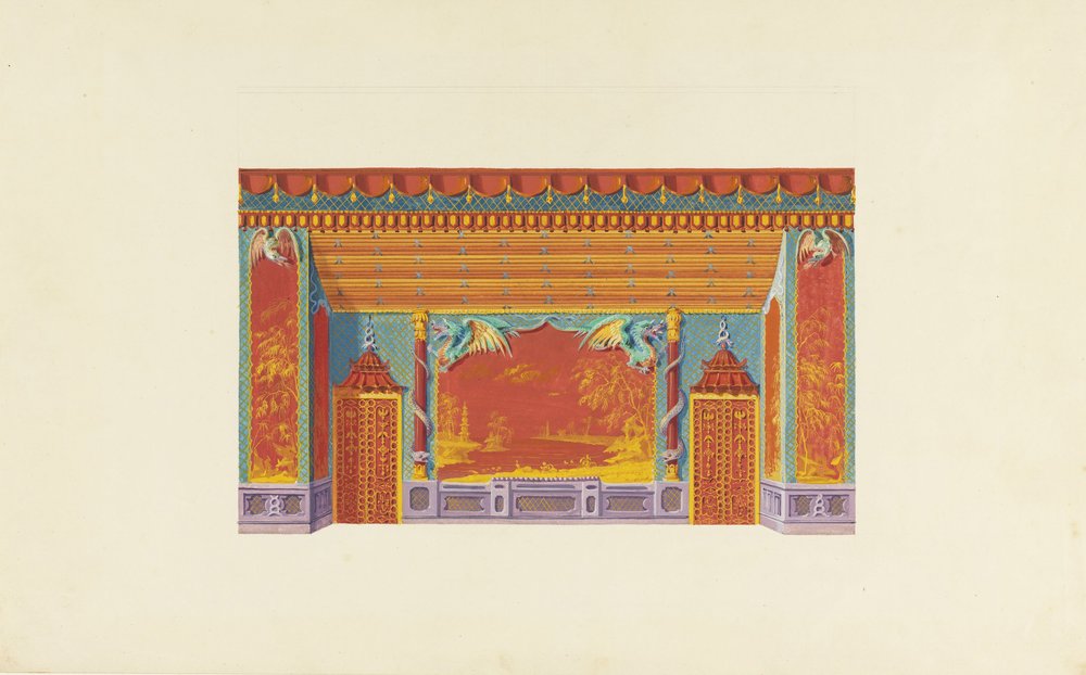 Design for the South Wall of the Music Room by Frederick Crace