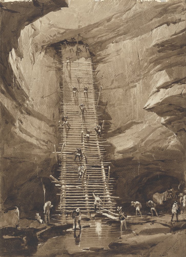 Well at Bolonchen, Yucatan by Frederick Catherwood